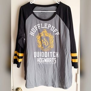Harry Potter Hufflepuff Raglan Tee